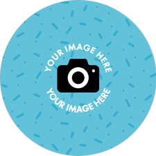 Fully customisable image photo upload Edible Cupcake Topper