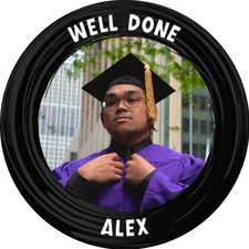 You did it black swirl border photo upload Edible Cupcake Topper