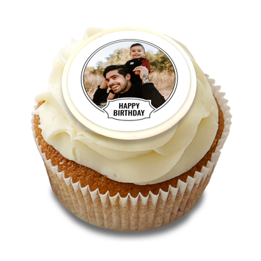 12 x Icing Cupcake Toppers