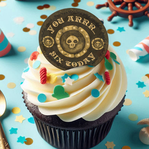 Wafer Cupcake Toppers