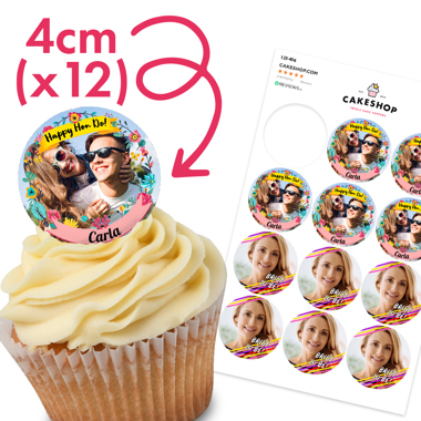 Wafer Cupcake Toppers