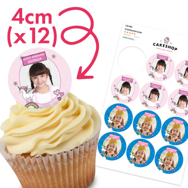 Wafer Cupcake Toppers