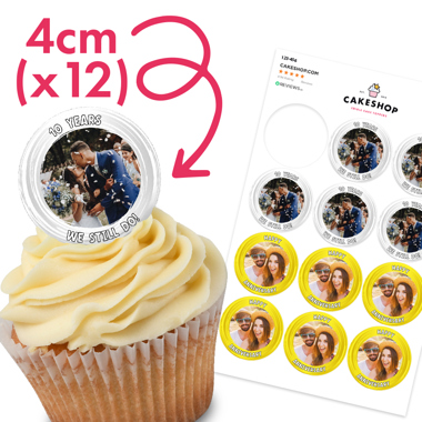 Wafer Cupcake Toppers