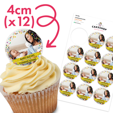 Wafer Cupcake Toppers