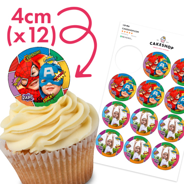 Wafer Cupcake Toppers