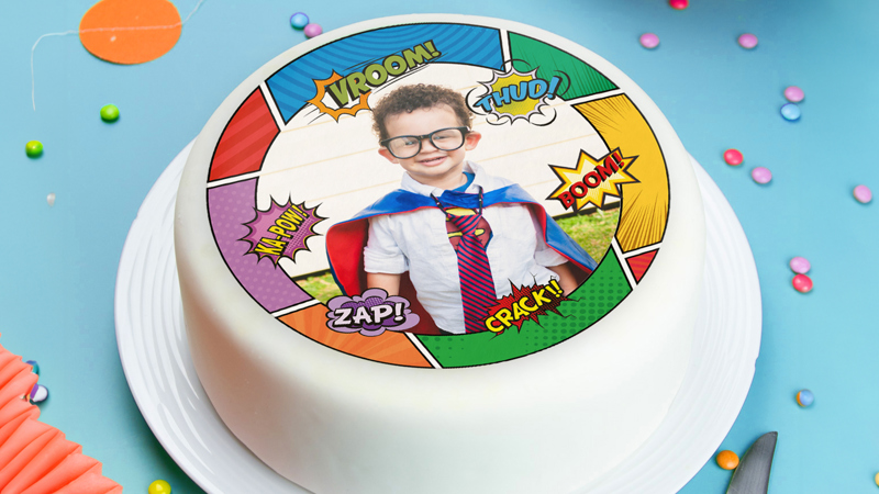 Superhero Edible Cake & Cupcake Toppers 