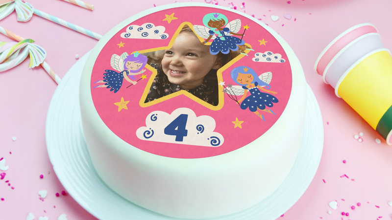 Fairy Ballerina Edible Cake & Cupcake Toppers 