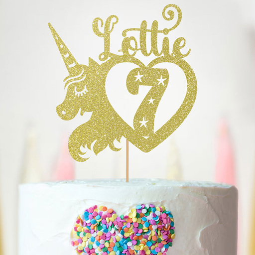 Glitter Sponge Toppers