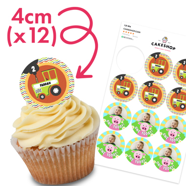 Wafer Cupcake Toppers