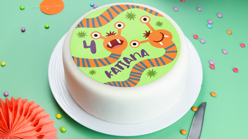 Monsters & Robots Edible Cake & Cupcake Toppers