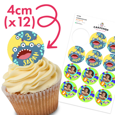 Wafer Cupcake Toppers