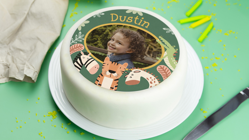 Jungle Edible Cake & Cupcake Toppers 