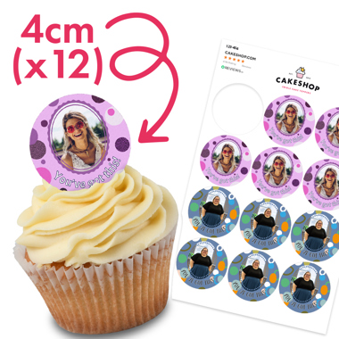 Wafer Cupcake Toppers