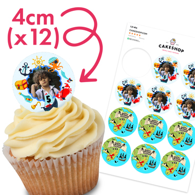 Wafer Cupcake Toppers