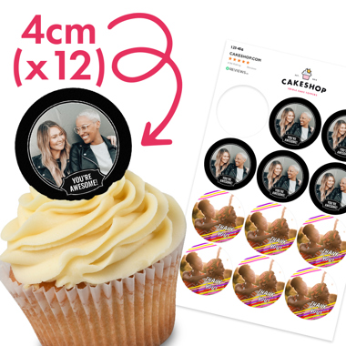 Wafer Cupcake Toppers